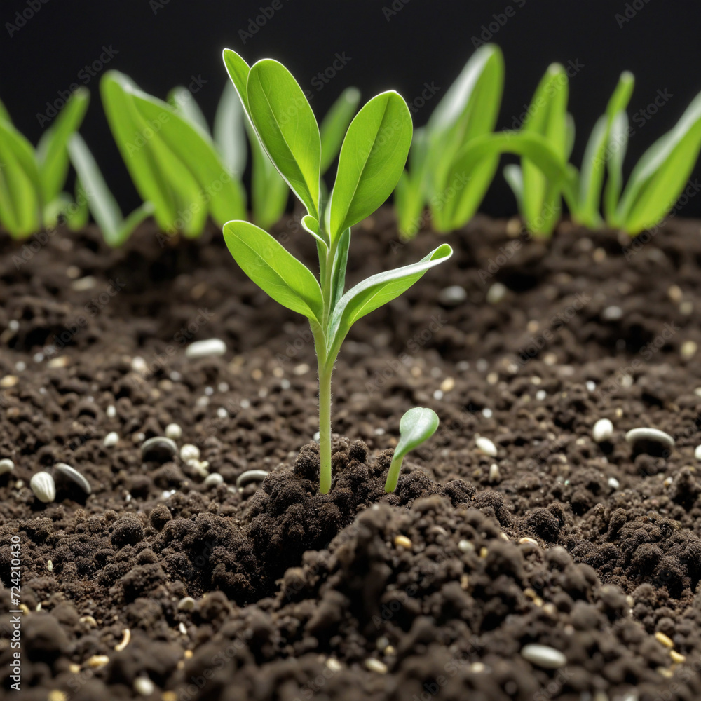 developing plant, New life idea. fresh, seed, image with a modern agricultural theme developing plant, New life idea. fresh, seed, image with a modern agricultural theme