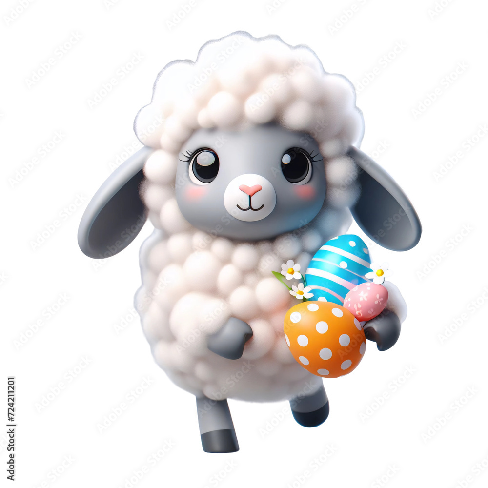 Happy Easter Sheep Png Clipart Design, kids easter printable farm animals png Happy Easter Sheep Png Clipart Design, kids easter printable farm animals png