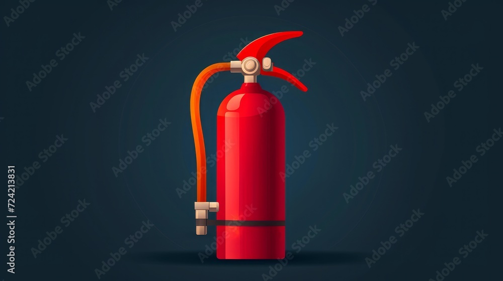 fire extinguisher Vector.icon.logo
