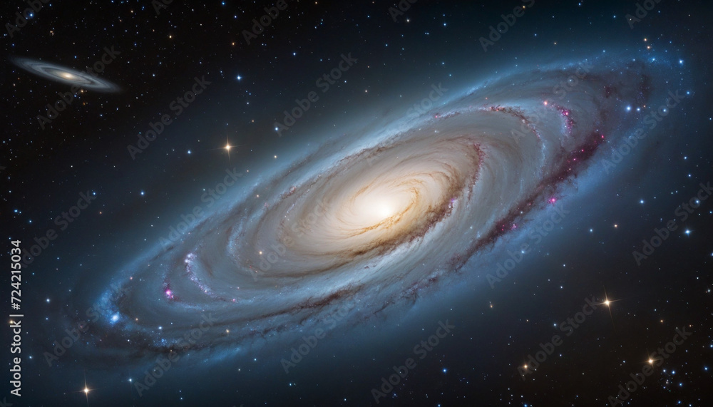 Fototapeta premium Galaxies and star constellations in deep space and cosmos, part of the Universe on high definition abstract background