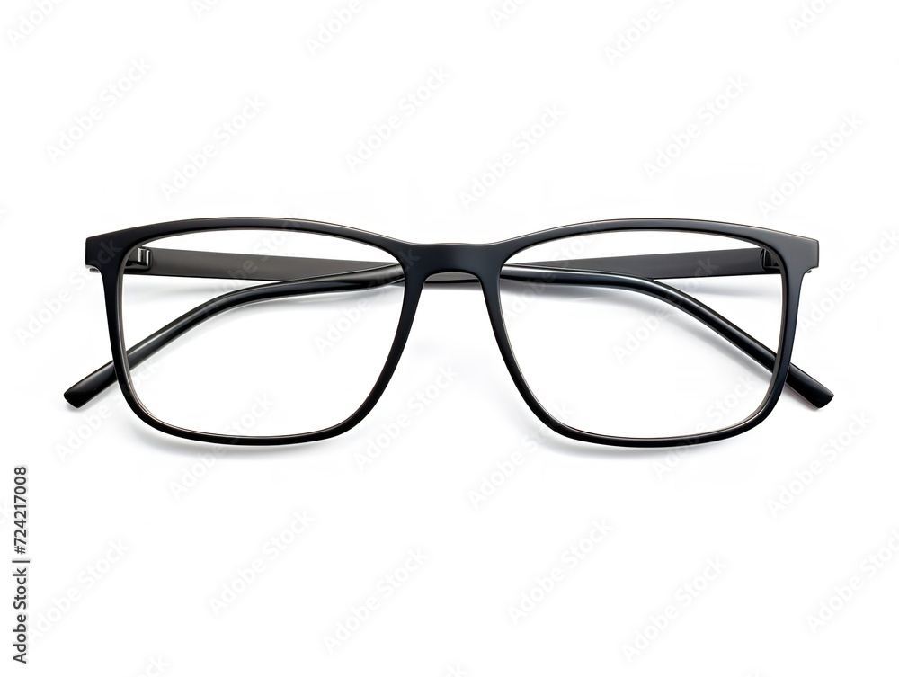 Designer Eyeglasses Fashion Accessory Isolated on White Background AI Generated Designer Eyeglasses Fashion Accessory Isolated on White Background AI Generated