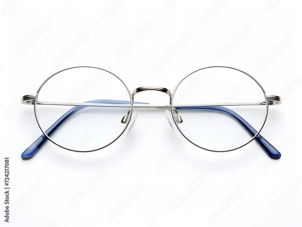 Fototapeta premium Designer Eyeglasses Fashion Accessory Isolated on White Background AI Generated