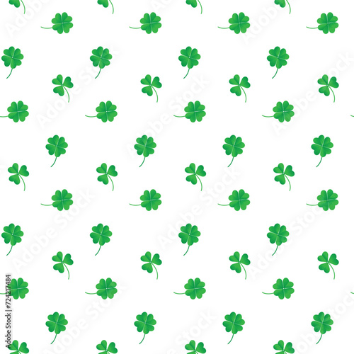 Simple elegant Saint St Patrick day seamless pattern vector Illustration.