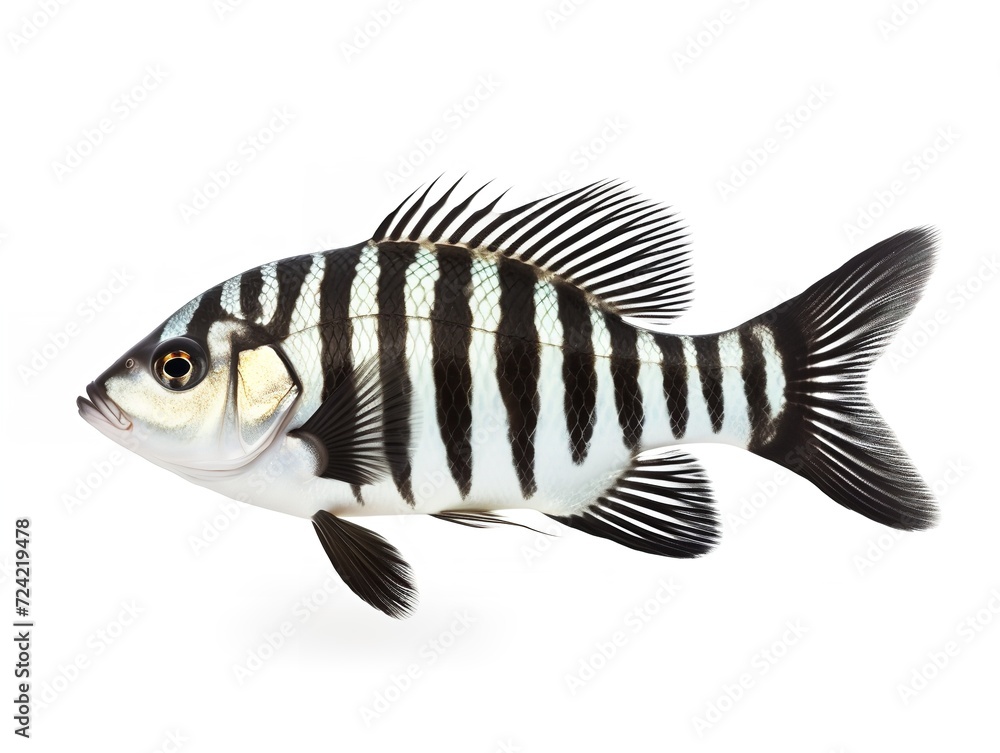 Exotic Tropical Fish Aquarium Marine Life Isolated on White Background AI Generated Exotic Tropical Fish Aquarium Marine Life Isolated on White Background AI Generated