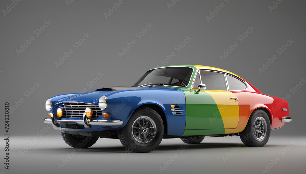 Fototapeta premium isolate car prototype