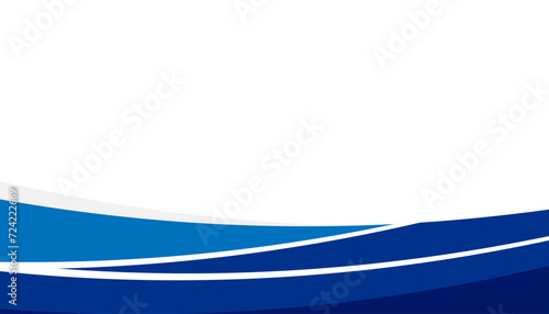 Modern blue curve background for presentation design  banner  brochure  and business card