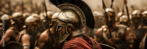 Spartans in battle photo