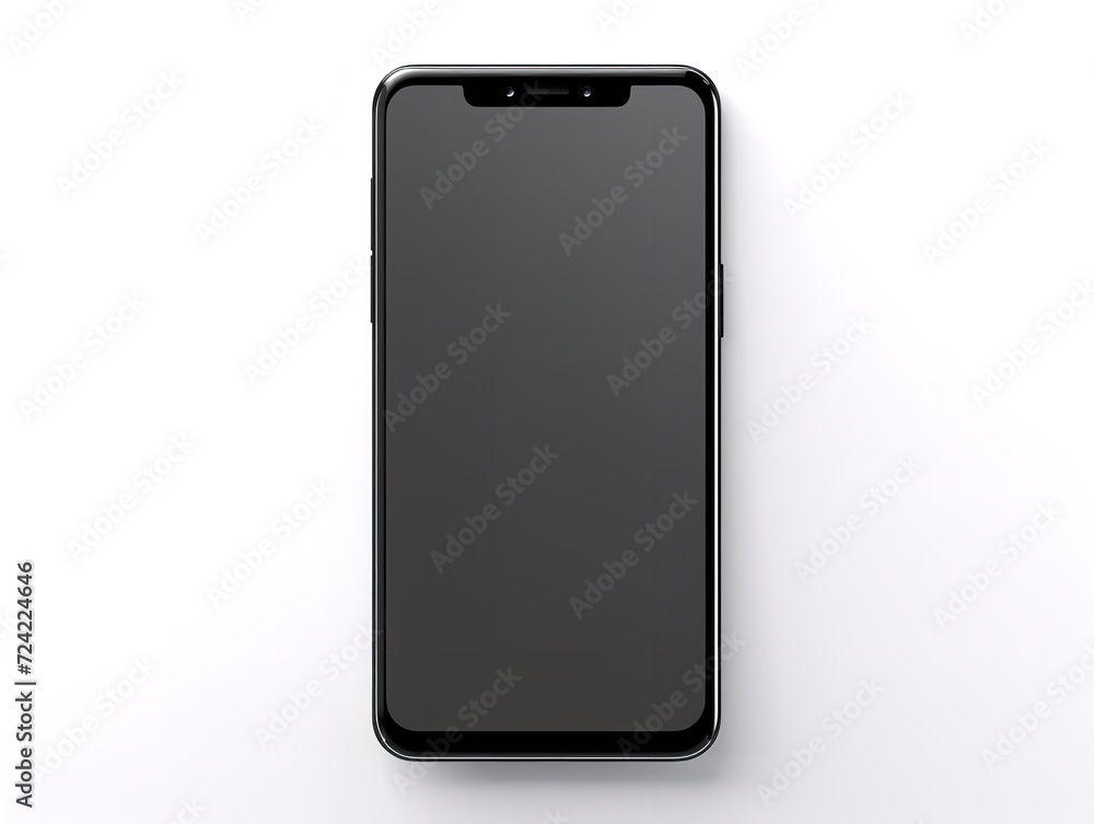 Sleek Modern Smartphone Tech Isolated on White Background AI Generated Sleek Modern Smartphone Tech Isolated on White Background AI Generated