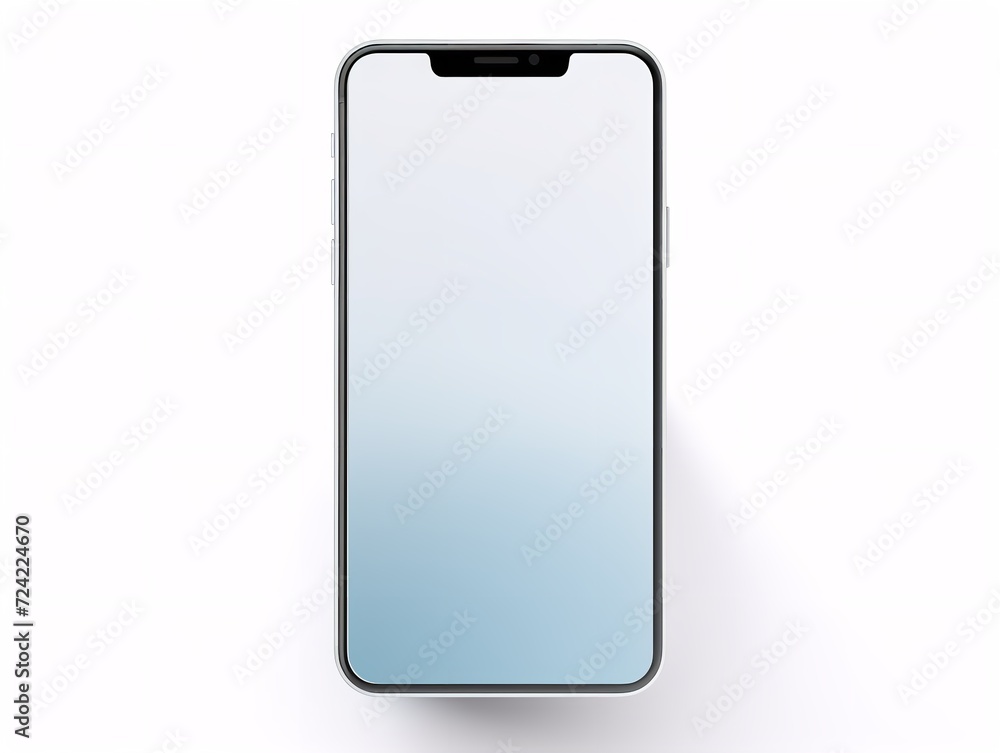 Sleek Modern Smartphone Tech Isolated on White Background AI Generated Sleek Modern Smartphone Tech Isolated on White Background AI Generated