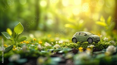 Beautiful background for car rental advertising