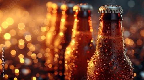 Beautiful background for beer advertising