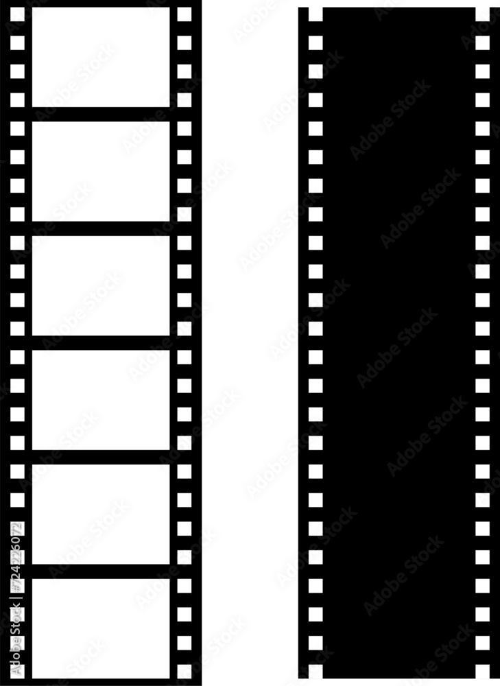 Grunge film strips collection. Old retro cinema movie strip video recording. Vector . Grunge film strips collection. Old retro cinema movie strip video recording. Vector .