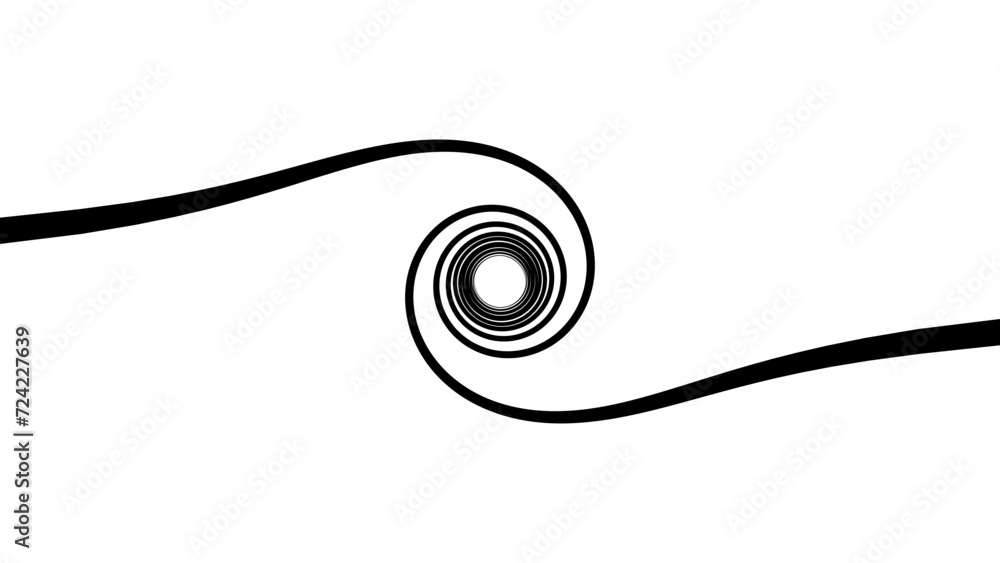 Naklejka premium Dual Lituus Spiral