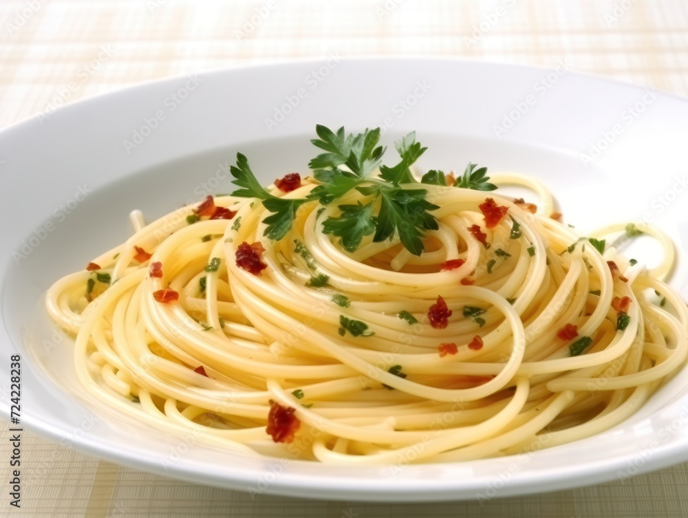 Pasta with cheese on plate. Delicious homemade pasta dish, serving food for restaurant, menu, advert or package, close up, selective focus Pasta with cheese on plate. Delicious homemade pasta dish, serving food for restaurant, menu, advert or package, close up, selective focus