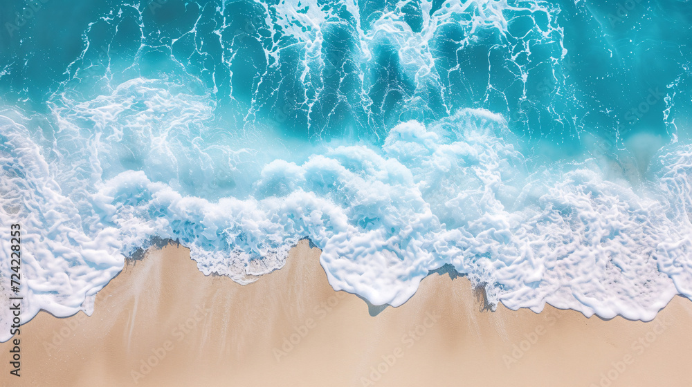 Ocean's Edge on a Sunny Day: The Interplay of Water and Sand Ocean's Edge on a Sunny Day: The Interplay of Water and Sand