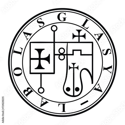 seal of solomon Sigil of Glasya-Labolas Goetia demon  photo