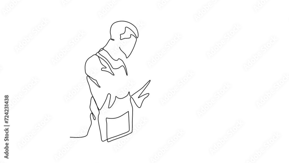 Animated self drawing of a barber is shaving his customer in the barbershop video illustration. Barbershop activity illustration in simple linear style video design concept. suitable for your asset. Animated self drawing of a barber is shaving his customer in the barbershop video illustration. Barbershop activity illustration in simple linear style video design concept. suitable for your asset.