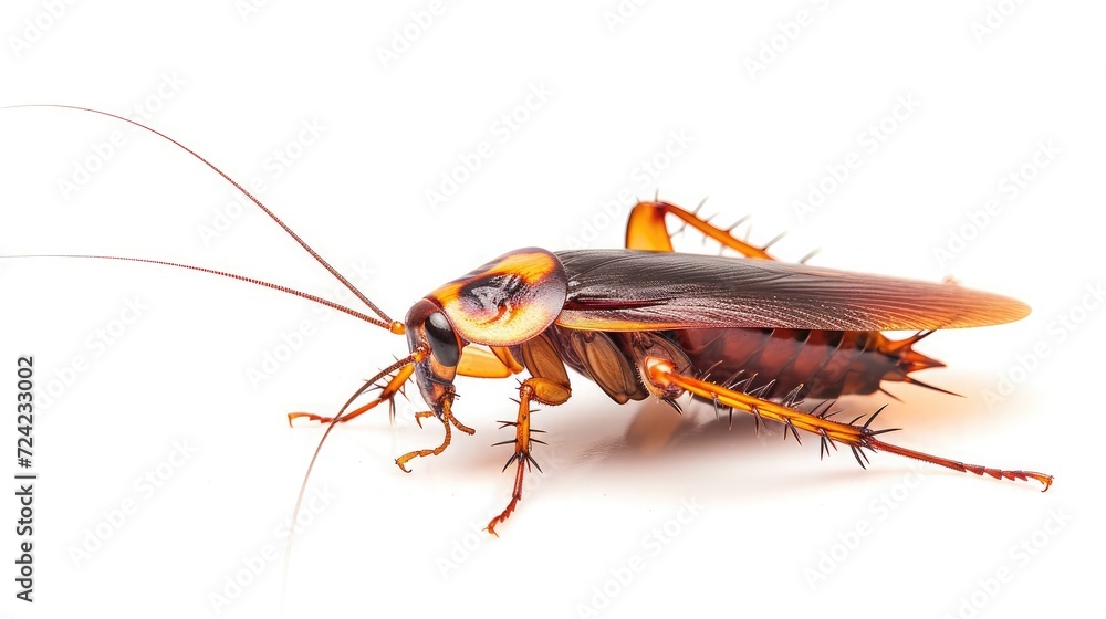 cockroach on isolated white background cockroach on isolated white background