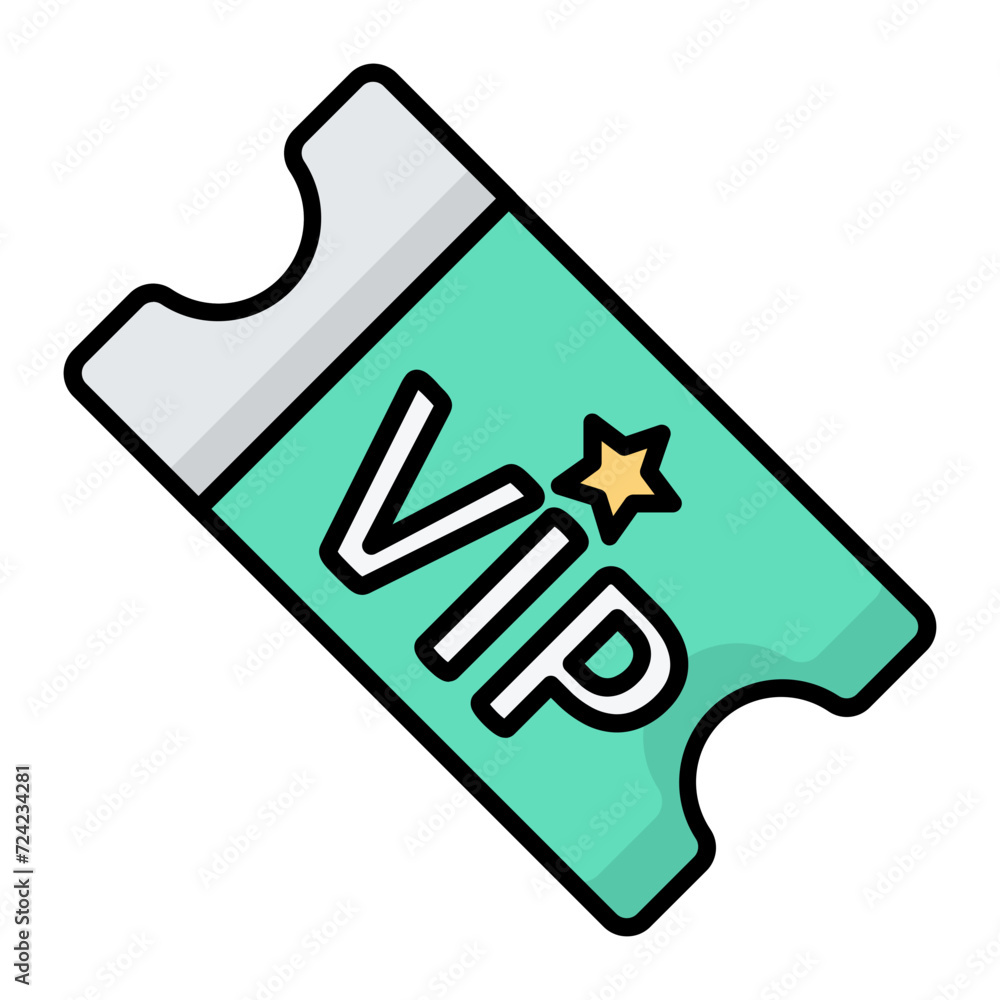 Vip Pass Icon Vip Pass Icon