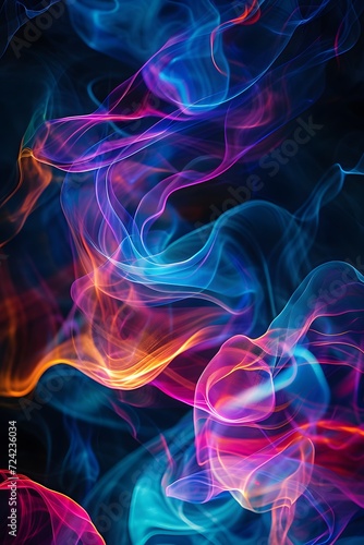 abstract rainbow light lines background