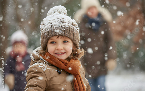 Winter's Child: Joy Amidst the Snowflakes