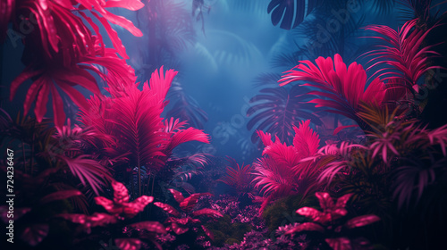 Tropical neon forest