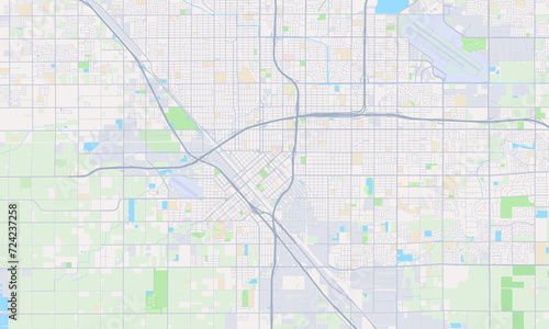 Fresno California Map, Detailed Map of Fresno California