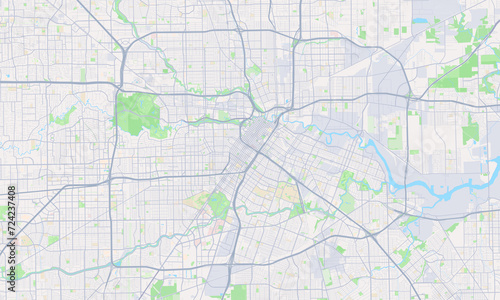 Houston Texas Map  Detailed Map of Houston Texas