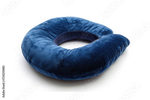 White background with travel pillow