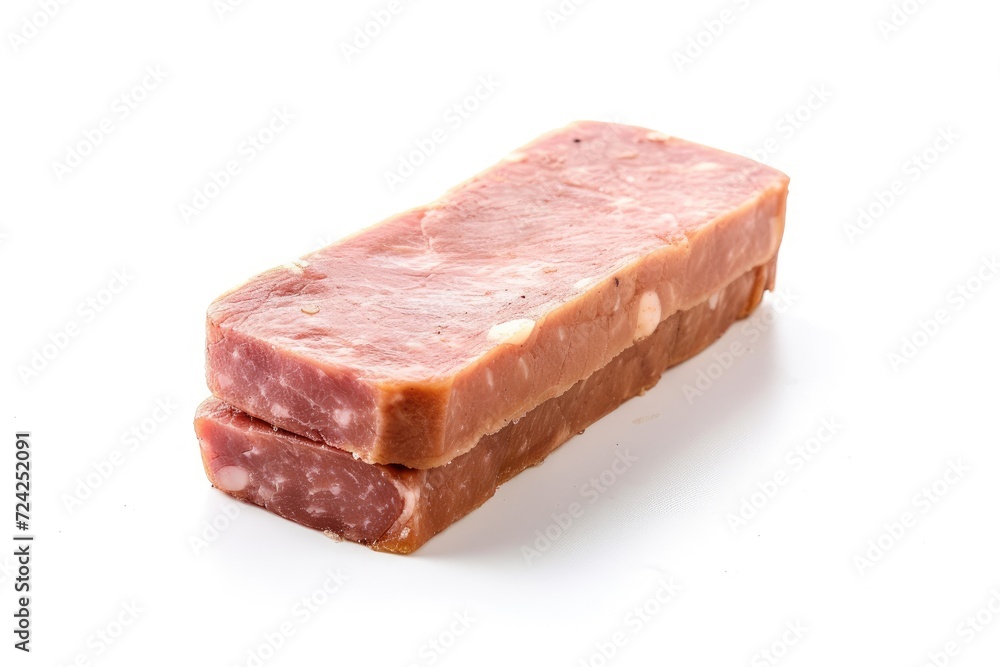 Image of spam on white background Image of spam on white background