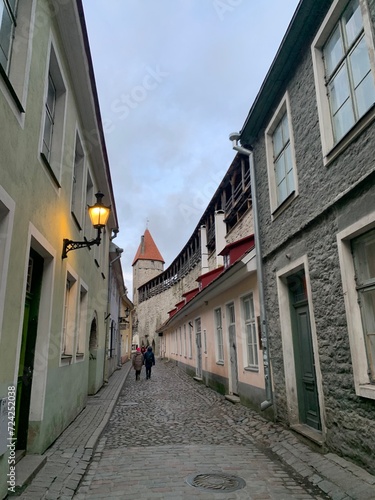 streets of old Tallinn in winter