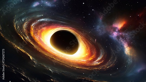 Black Hole Mystique A Surreal Journey through Deep Space