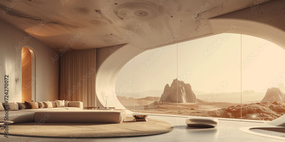 Interior of house on Mars
