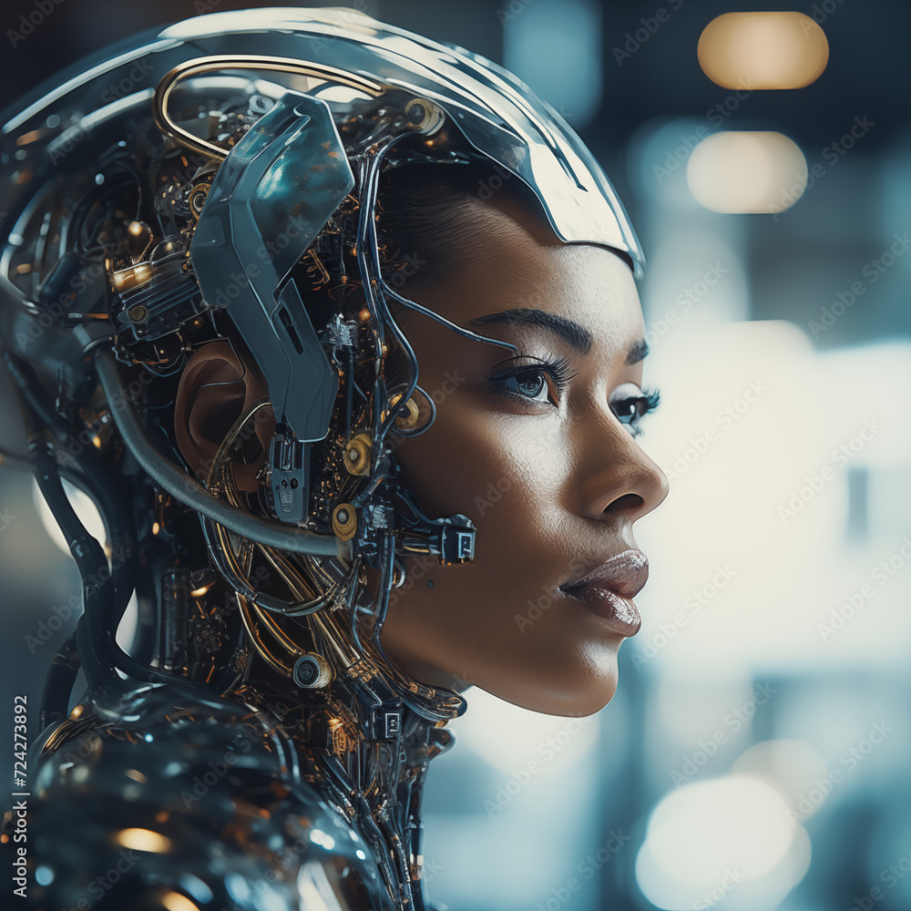 A Portrait of a female Cyborg A Portrait of a female Cyborg