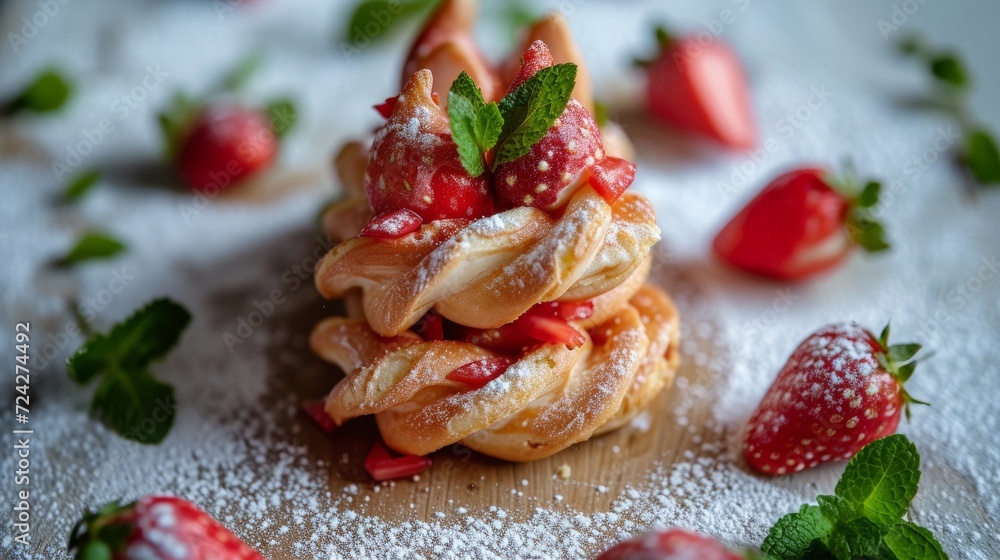 strawberry meringue dessert twists strawberry meringue dessert twists