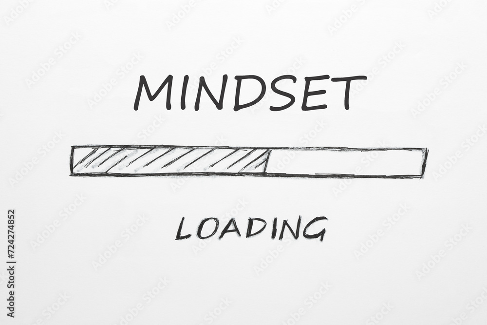 Fototapeta premium Mindset Loading Bar Concept