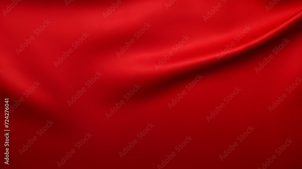A red background