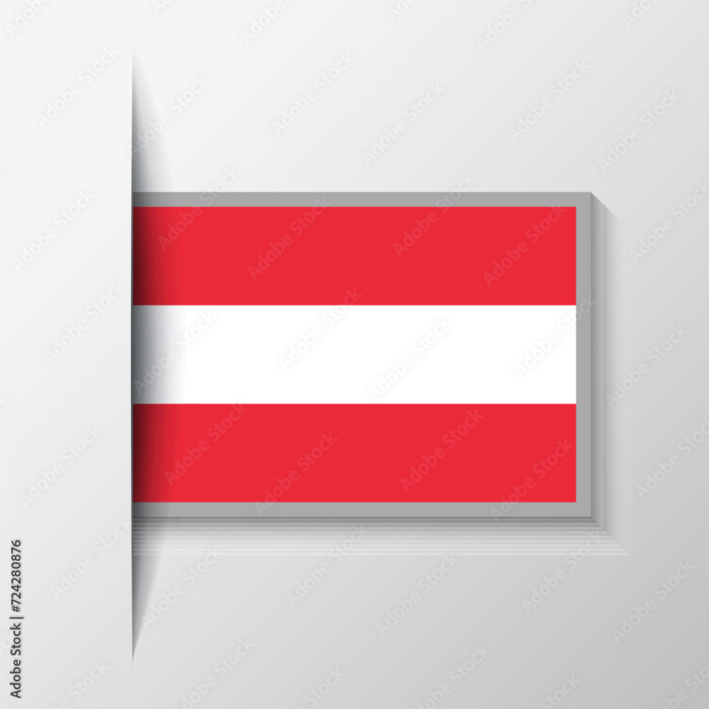 Vector Rectangular Austria Flag Background Vector Rectangular Austria Flag Background