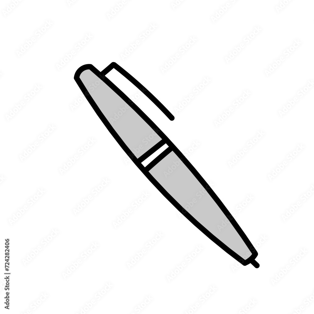 Fototapeta premium various vector images of pencils and pens