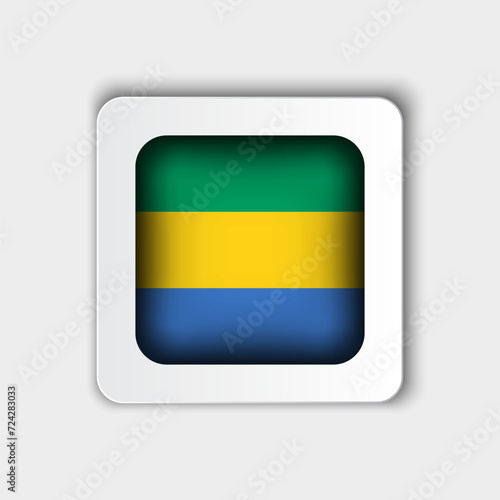Gabon Flag Button Flat Design Free Download Gabon Flag Button Flat Design - GFXLoad