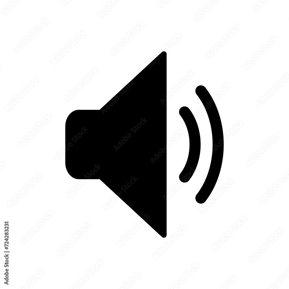 Speaker icon vector. volume icon vector. loudspeaker icon vector. sound symbol Speaker icon vector. volume icon vector. loudspeaker icon vector. sound symbol
