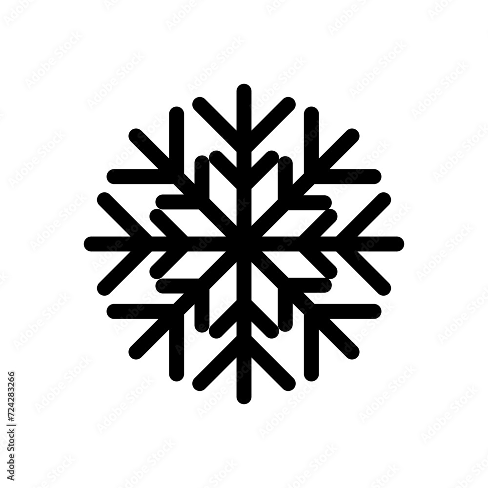 Snow icon vector. snowflake icon vector
