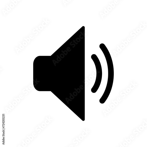 Wallpaper Mural Speaker icon vector. volume icon vector. loudspeaker icon vector. sound symbol Torontodigital.ca