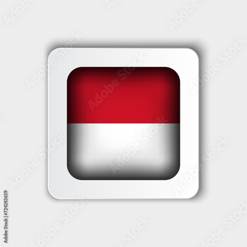 Free Download Indonesia Flag Button Flat Design - GFXLoad