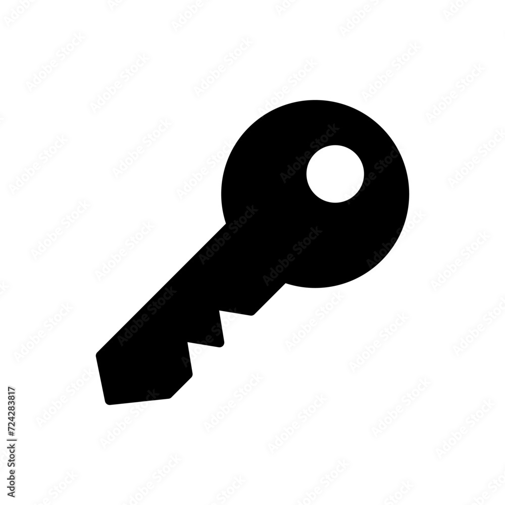 Key icon vector. Key vector icon. Key symbol