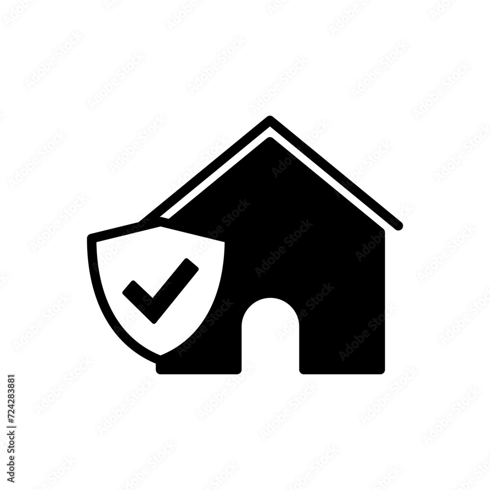 house insurance icon vector. house protection icon. house insurance icon vector. house protection icon.