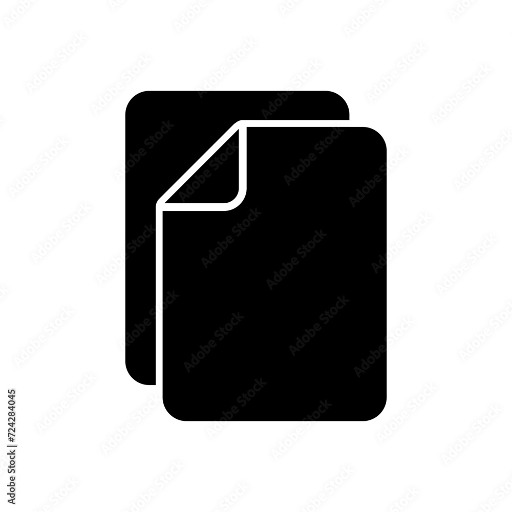 Document icon vector. Paper icon. File Icon Document icon vector. Paper icon. File Icon