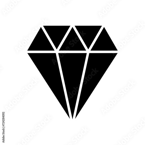 Diamond icon vector. diamond gems vector icon.