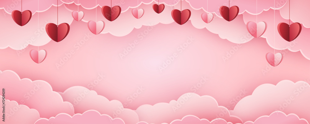 Valentine love simbol background vector