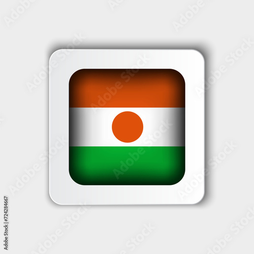 Niger Flag Button Flat Design Free Download Niger Flag Button Flat Design - GFXLoad